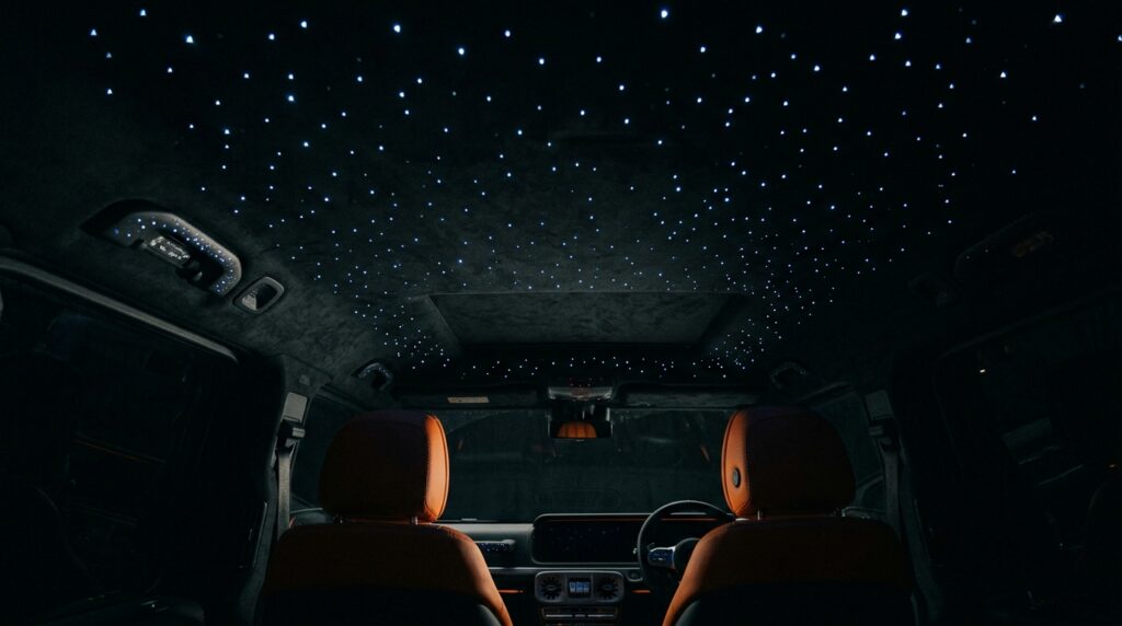 Starlight headliner installation