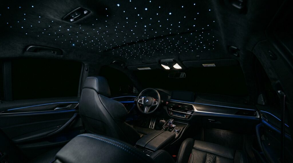 Starlight headliner installation